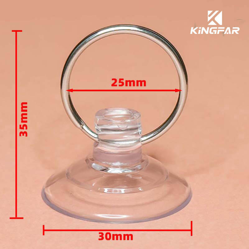 Suction Cup with 25mm Keyring. 30mm Suction Cups