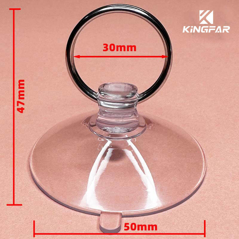 Suction Cup with Keyring. 50mm Suction Cups