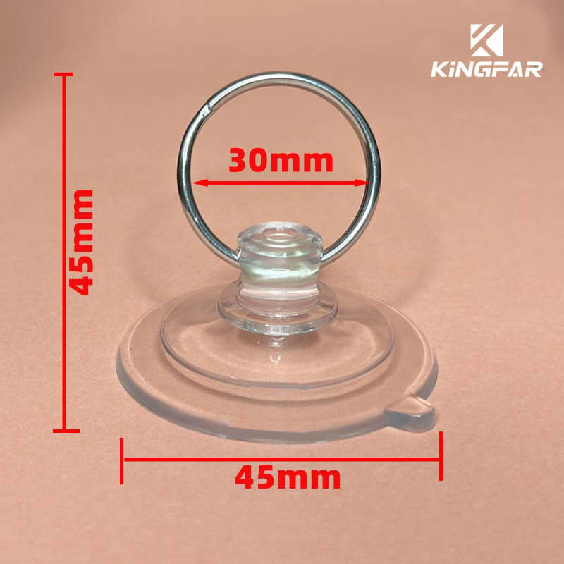Suction Cups with Keyring. 45mm Suction Cups