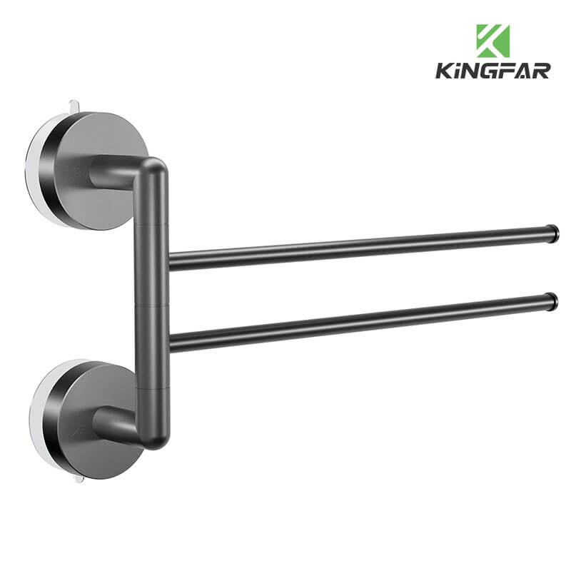 Suction cup towel bars double