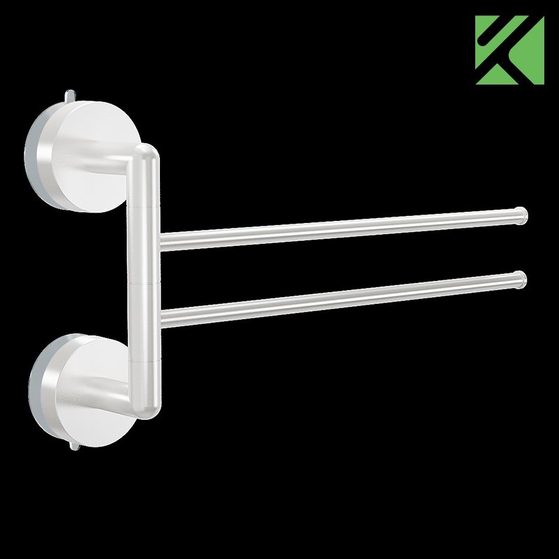 Suction cups towel bar double