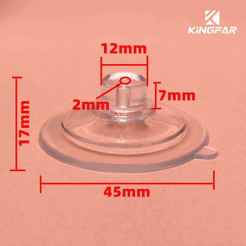 Suction cups with top pilot hole 45mm
