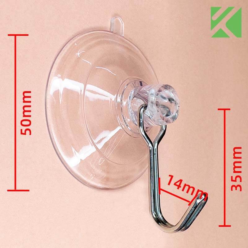 large 50mm suction cup hook