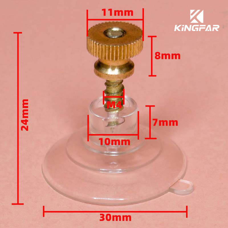 plastic suction cups with screw and nut