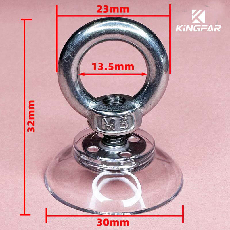 small suction cup with ring