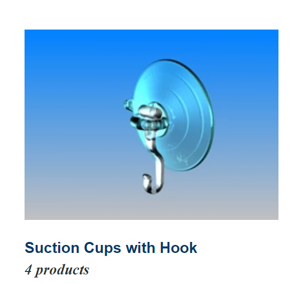 adams suction cups with hook