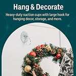 suction cup for wreath holder